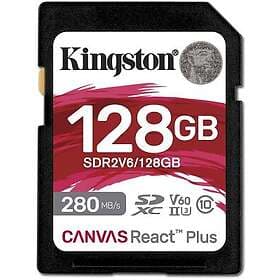 Kingston Canvas React Plus SDXC Class 10 UHS-II U3 V60 280/100MB/s 128GB
