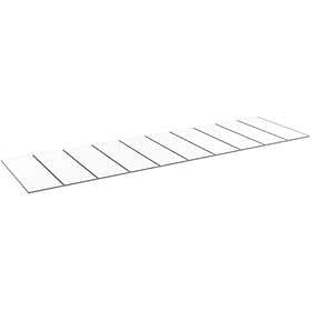Halle Kanalplasttak komplett Isolux klar 10x1050x3000 mm 10st skivor