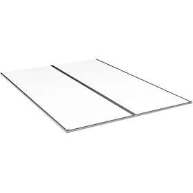 Halle Kanalplasttak komplett Isolux klar 10x1050x4000 mm 2st skivor