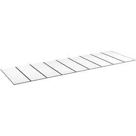 Halle Kanalplasttak komplett Isolux opal 10x1050x4000 mm 9st skivor