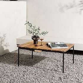Venture Home Soffbord Penh Sofatable Steel Black Acacia Rectangular 65*100*40 9582-068