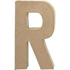 Creativ Company Pappbokstav H20,5 1 St Pappbokstav, R, H: 20,5 cm, B: 11,7 tjocklek 2,5 s 26617