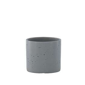 Venture Home Kruka Sane Pot Dark Grey/Black Dots 11*11*10cm 58159-105