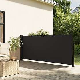 vidaXL Indragbar sidomarkis svart 120x500 cm 4004399