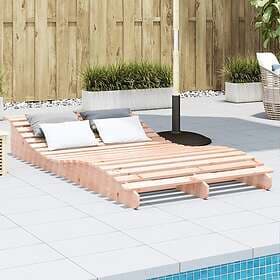 vidaXL Solsäng 205x110x31,5 cm massivt douglasträ 832591