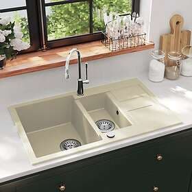 vidaXL Diskho granit dubbel beige 144858