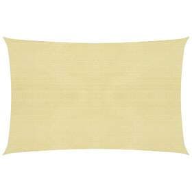 vidaXL Solsegel 160g/m² beige 3,5x5 m HDPE 311132