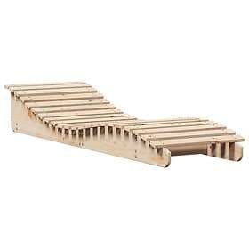 vidaXL Solsäng 205x60x31,5 cm massiv furu 832572