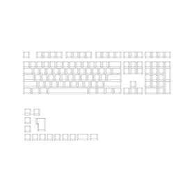 Ducky Blank PBT Keycap Set MDA Profile Vit