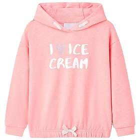 vidaXL Barnhoodie stark rosa 128 11422