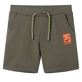 vidaXL Barnshorts med snöre mörk khaki 92 12199