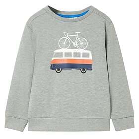 vidaXL Barntröja ljus khaki melange 116 12056