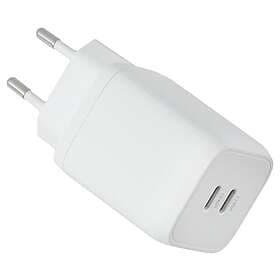 Clas Ohlson Laddare USB-C Dual GaN PD PPS, 65W