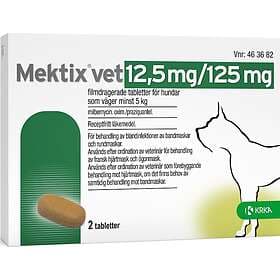 Mektix vet, filmdragerad tablett 12,5 mg/125 mg 2 tablett(er)