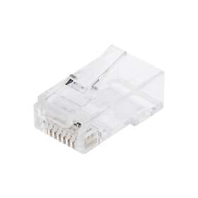 Luxorparts RJ45-kontakt för rund Cat. 6 UTP-kabel 20-pack