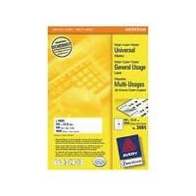 Avery 105x33,8mm x etiketter 600 3665 1600 100 A4