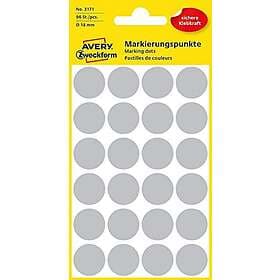Avery 3171 Etiketter Markeringspunkter 18mm Ø självhäftande 18 mm Papper grå 96 för