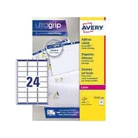 Avery Adressetiketter 63,5 x 33,9mm L7159-100 2,400st