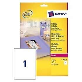 Avery Etiketter 210 x 297mm blanka L7767-40 40st