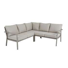 Brafab Samvaro soffgrupp Khaki med sand dyna 2st 2-sitsavslut, hörn & bord 90x90 cm
