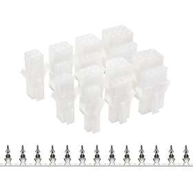 Luxorparts Sortimentslåda kontaktpar med snäpplås 12-pack
