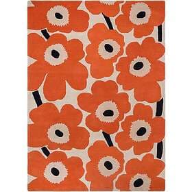 Marimekko Unikko ullmatta Orange Red, 140x200 cm