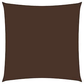 vidaXL Solsegel oxfordtyg fyrkantigt 4x4 m brun 135799