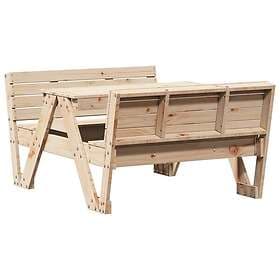 vidaXL Picknickbord för barn 88x122x58 cm massiv furu 832601