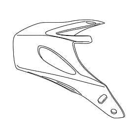 Suomy Extreme Helmet Spare Visor Silver