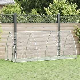 vidaXL Kaninbur silver 300x105x120 cm galvaniserat stål 3281528