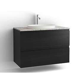 Vedum Tvättställsskåp Flow 1000 med 2 Lådor FL KOM NP2L SV ASK U 51232100U