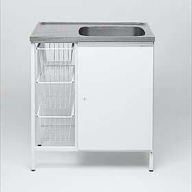 Contura Steel Tvättbänk CAB 8 Vit Allbänk H 8032404