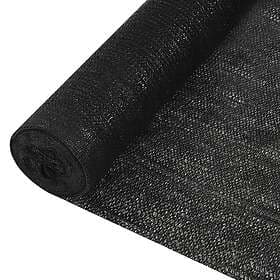 vidaXL Insynsskyddsnät svart 1x25 m HDPE 150g/m² 149336