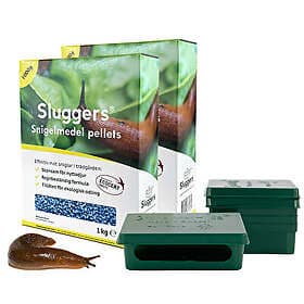 Sluggers Paket: Snigelmedel 2kg Snigelbarer 5st