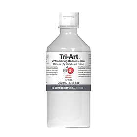 Medium Tri-Art UV Stabilizing Gloss 250ml, blankt som skyddar akrylfärg mot UV-strålning