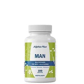 Alpha Plus Multivitamin Man 100 tabletter