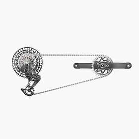 SRAM Xxsl T-type Eagle Transmission Powermeter Axs Groupset 165mm 34t/10-52t