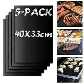 INF 5-pack Grillmatta Ugnsmatta Bakmatta Non stick 40x33cm