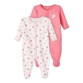 name it Sleep Overalls 2 Pack Camellia Rose