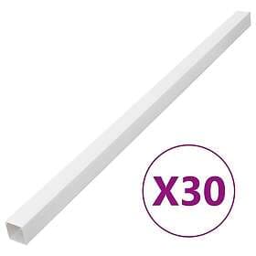 vidaXL Kabelkanal 40x25 mm 30 m PVC 155932