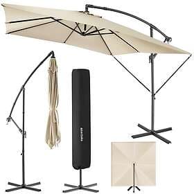 TecTake Solparasoll Apollon Med Vevmekanism 2,5 X 2,5m