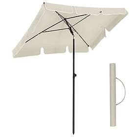 Songmics Rektangulärt Balkong Parasoll 2x1,25m Upf 50+
