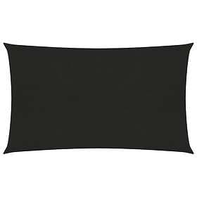 vidaXL Solsegel 160g/m² svart 3x6 m HDPE 311735
