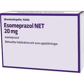 Esomeprazol NET, enterokapsel, hård 20 mg, 28 st