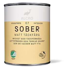 Alcro Sober Matt Täckfärg 1l Vit nr 21