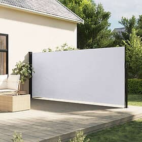 vidaXL Indragbar sidomarkis vit 180x500 cm 4004451