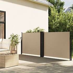 vidaXL Infällbar sidomarkis beige 140x1200 cm 4004810