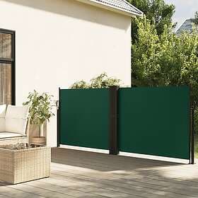 vidaXL Infällbar sidomarkis mörkgrön 120x1000 cm 4004710