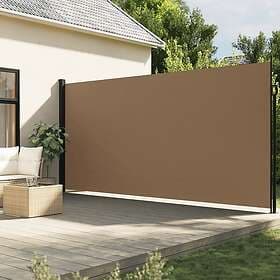 vidaXL Infällbar sidomarkis taupe 200x600 cm 4004559
