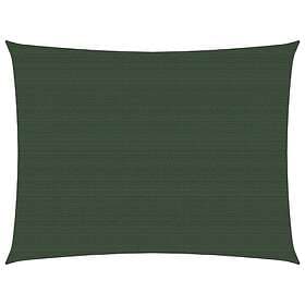 vidaXL Solsegel 160g/m² mörkgrön 2,5x3 m HDPE 311452